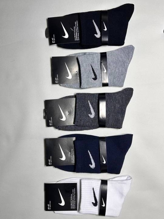 NIKE erkaklar paypog‘i, 5 juft, klassik uzun paypoq
