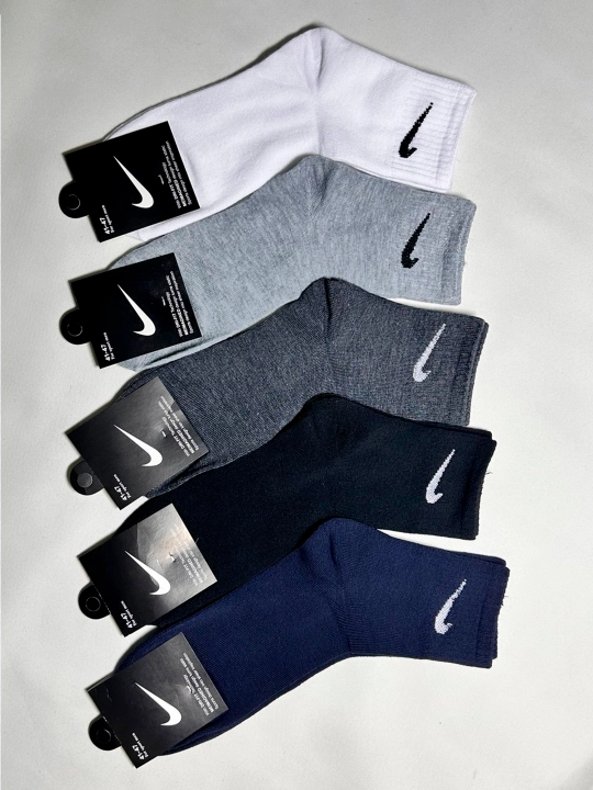 NIKE erkaklar paypog‘i, 5 juft, klassik uzun paypoq