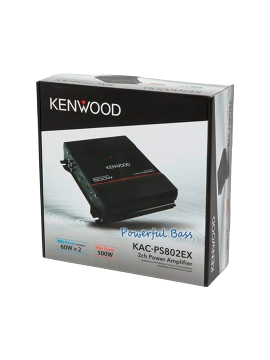 Kenwood KAC-PS802EX avtomobil ikki kanalli kuchaytirgichi, quvvati 500 Vt