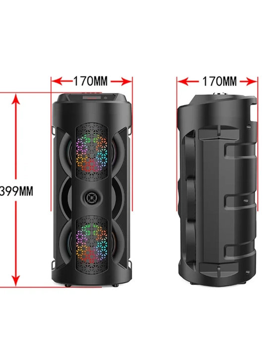 Bluetooth колонка ZQS4303 4239 с микрофоном, RGB подсветка, мощный бас