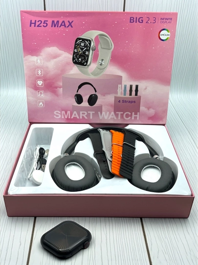Умные часы, 1+1, 2 Smart Watch 8 и 8 ultra, 11 ремешков и чехол в комплекте — PUMAUZ-WATCH-ТЕМНРОЗ