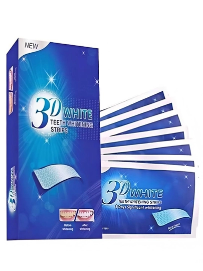Отбеливающие полоски для зубов 3D White, 7 шт