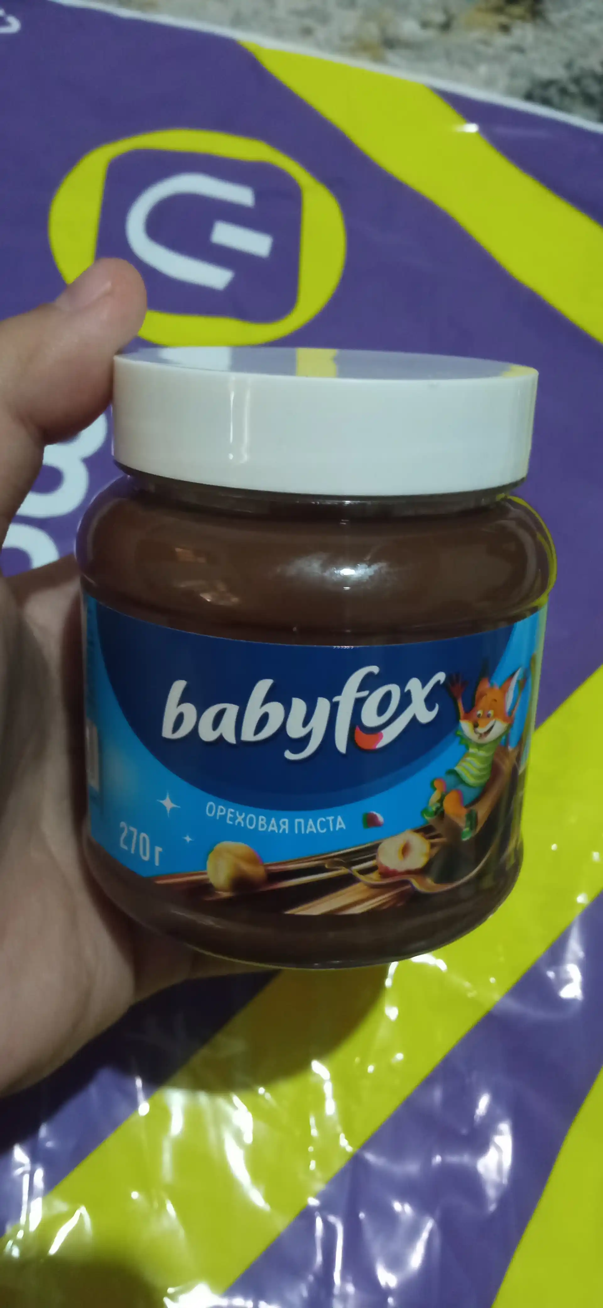 Babyfox shokolad-yong‘oqli pasta 270 g