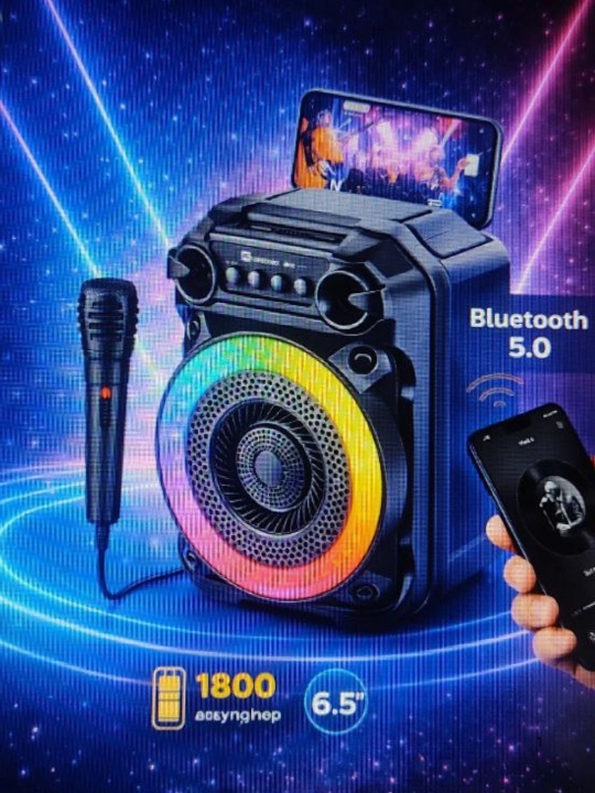 Karaoke kolonka Bluetooth ZQS 6166, 1800 mAh + mikrofon