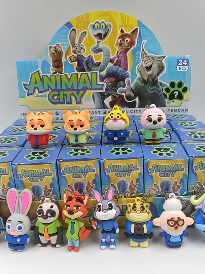Брелок-сюрприз для ключей и сумок, Зверополис blind box, подарок