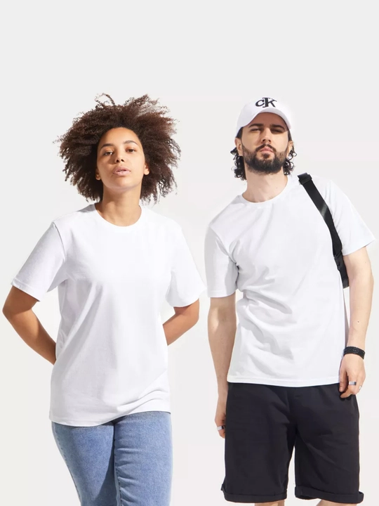 Ayollar va erkaklar uchun bir xil rangdagi futbolka, 100% paxta
