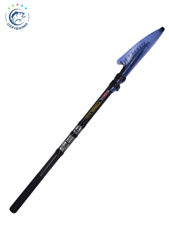 Teleskopik baliq ovlash qarmog‘i Mikado Princess, test 10–30 g, mustahkam karbon, qarmoq