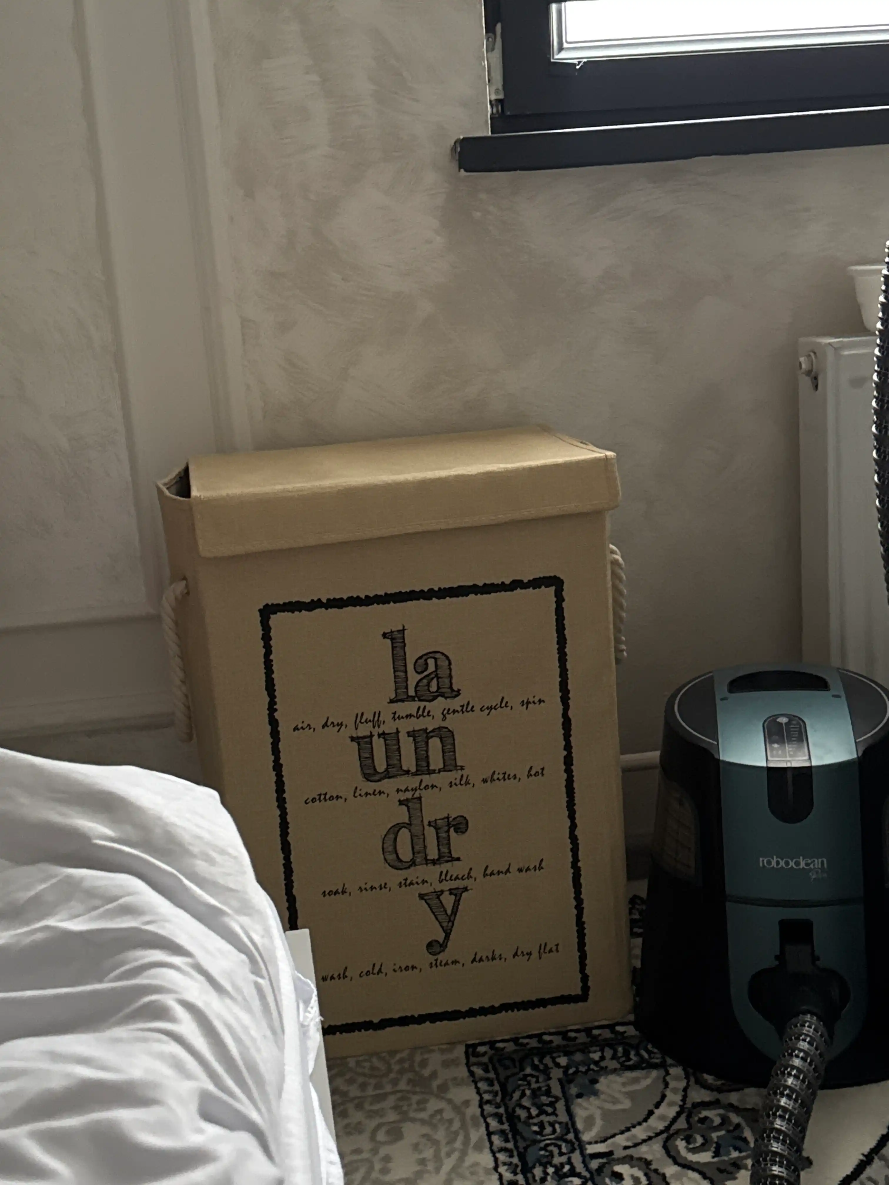 Корзина для белья с крышкой Laundry — органайзер для хранения, складная
