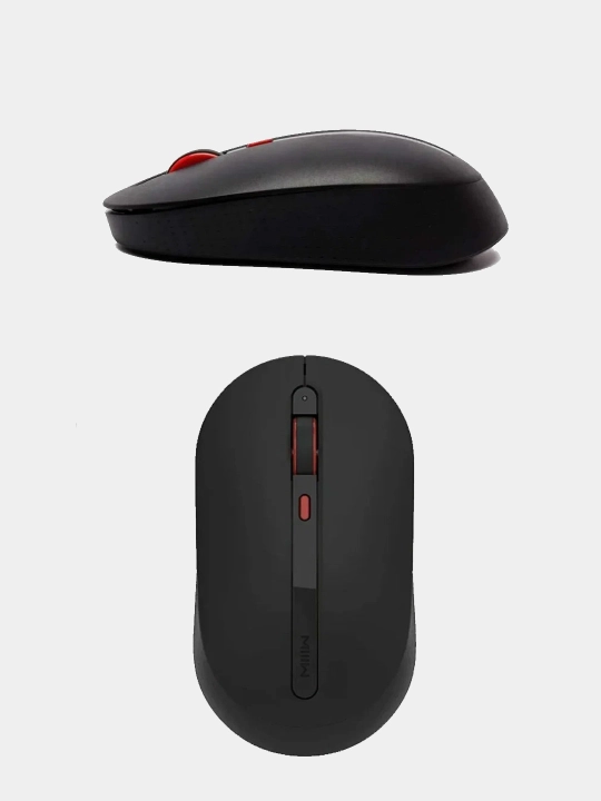 Мышь Xiaomi MIIIW "Mute Mouse", беспроводная, 1600 dpi, бесшумная, черная