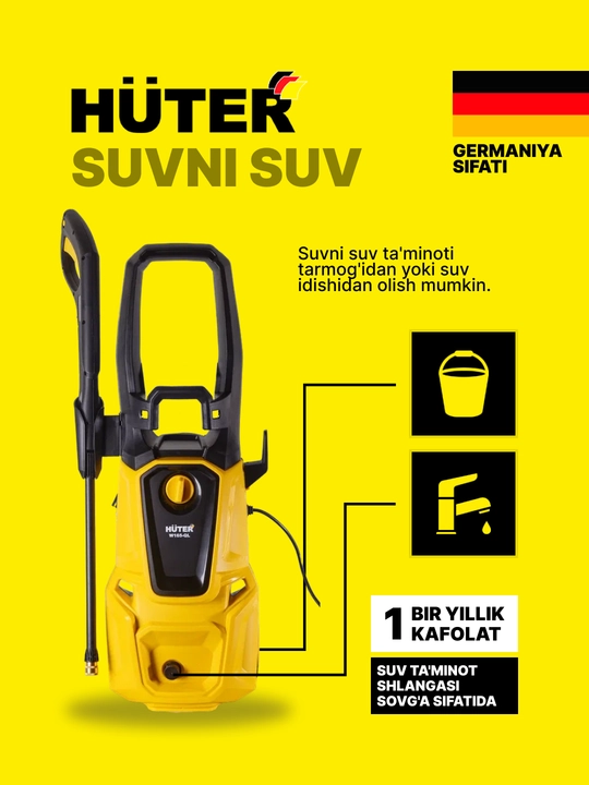 Yuqori bosimli yuvish W165-QL Huter karcher art. 70/8/12