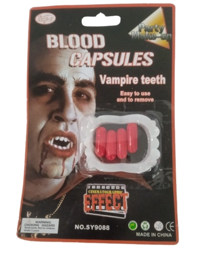 Vampire karnaval to'plami: soxta jag' va qon kapsulalari