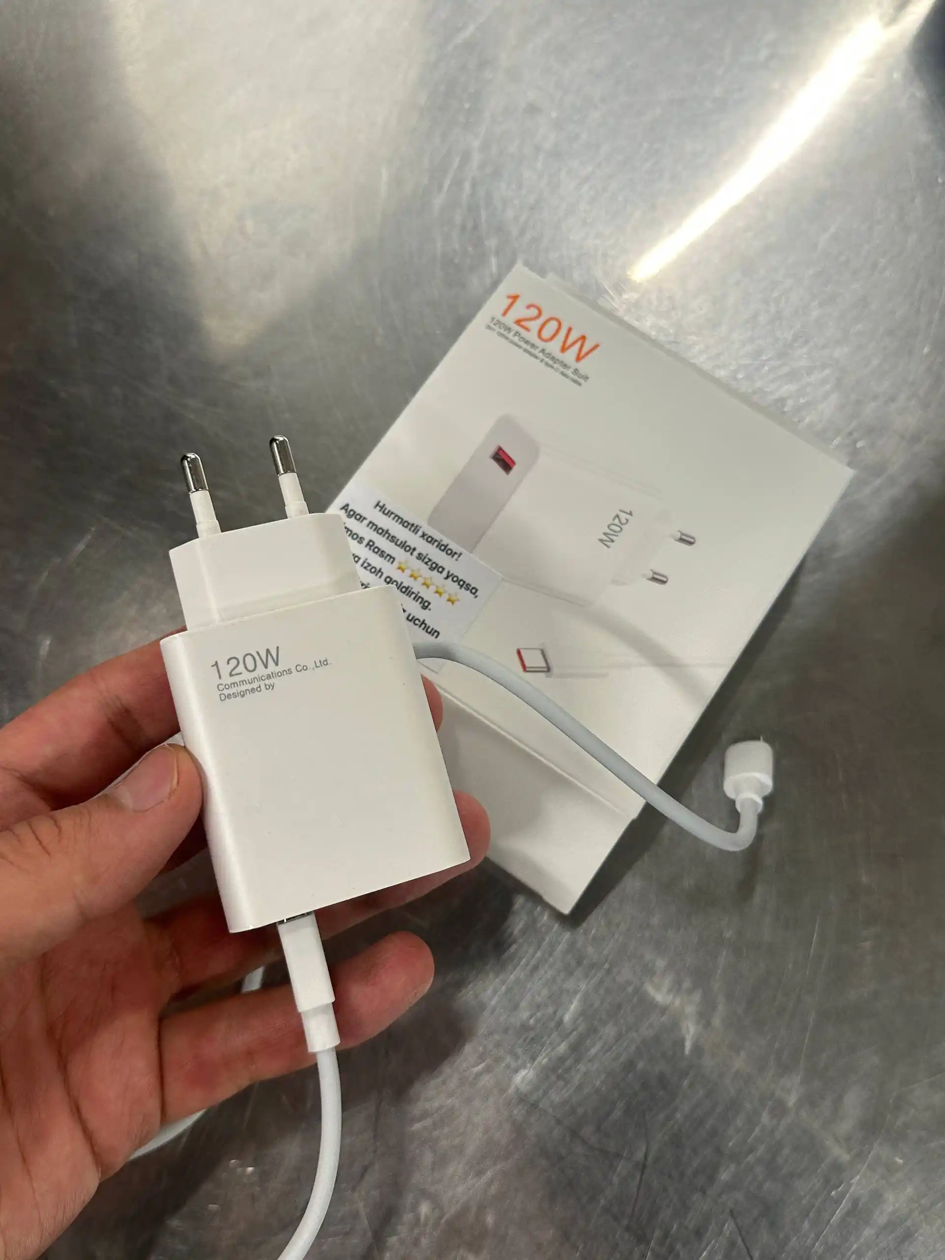 Кабель для быстрой зарядки 120 Вт Type-C для Samsung и Xiaomi Redmi