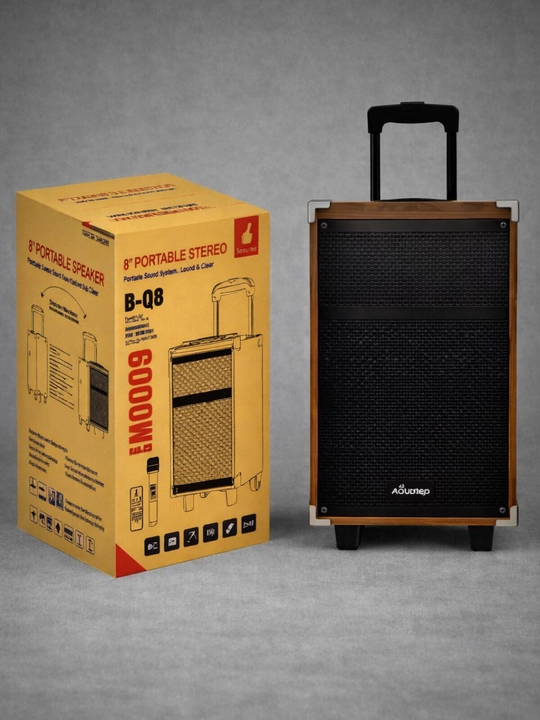 Портативная колонка BQ8 с Bluetooth, FM радио, микрофоном и пультом