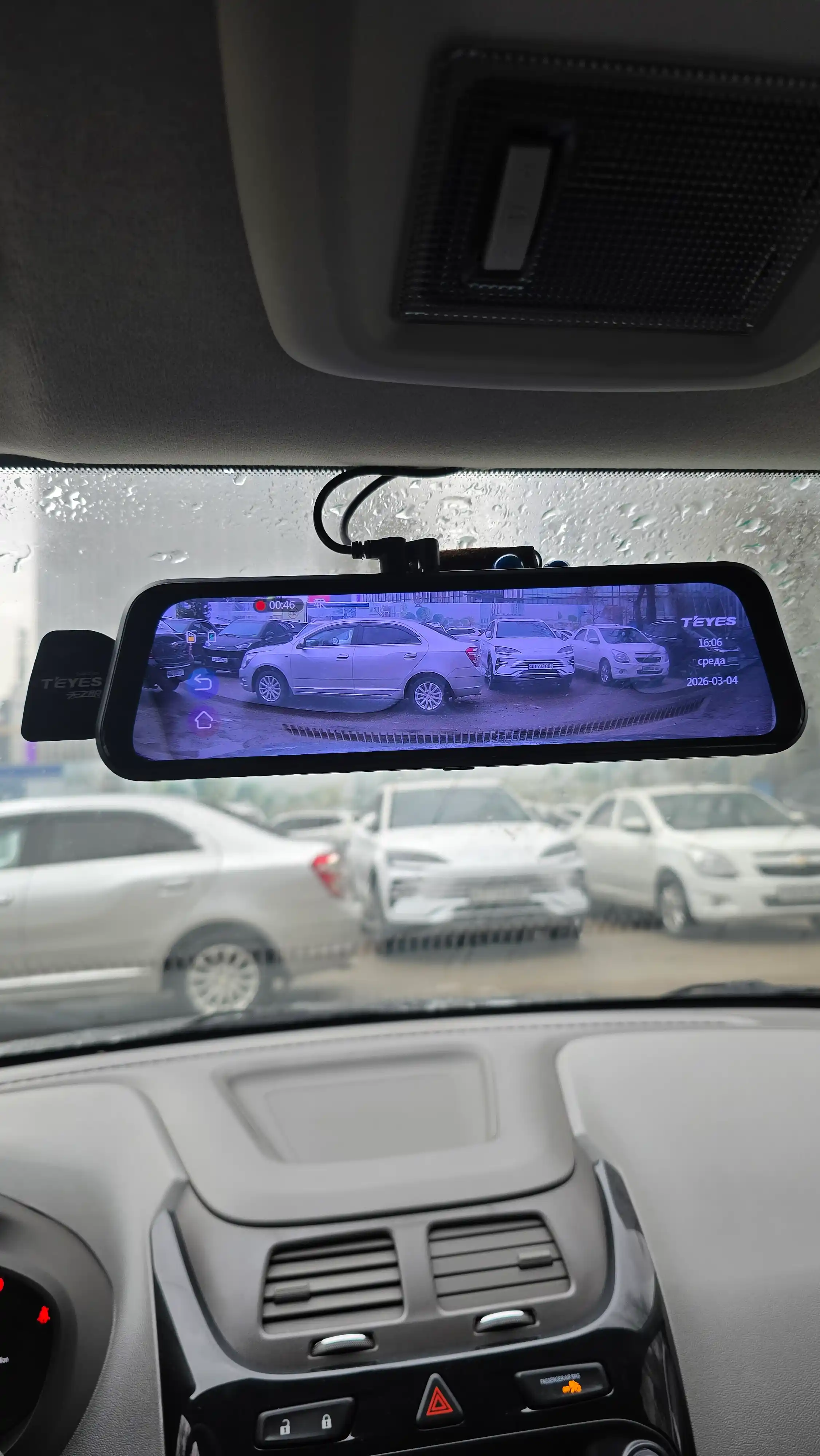 Видеорегистратор Teyes Q9 +WifiK+1080P, Wi-Fi, зеркало для авто с камерой заднего вида