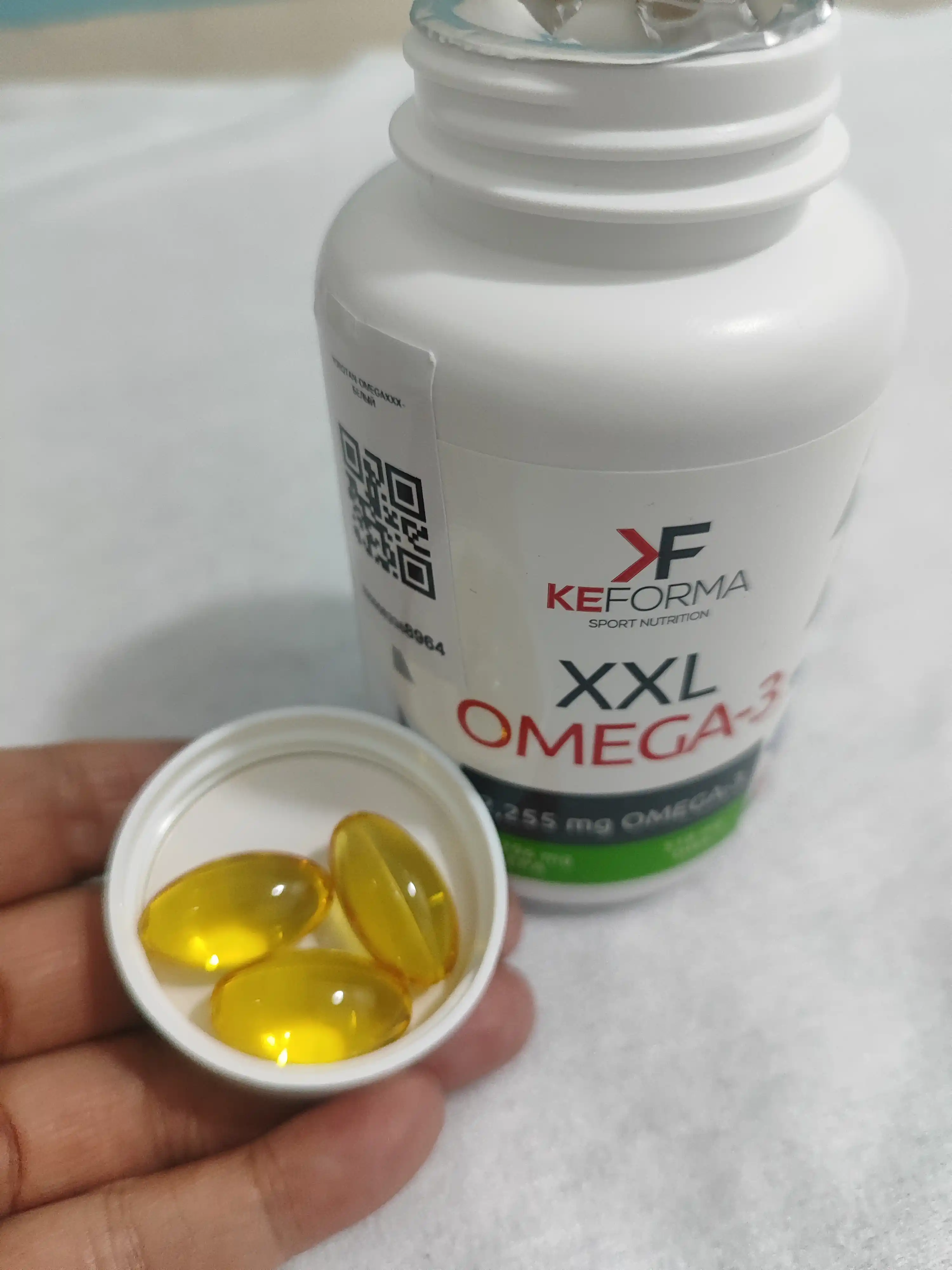 XXL Омега-3 капсулы 2255 мг (EPA 1296 мг, DHA 518 мг) для сердца и мозга