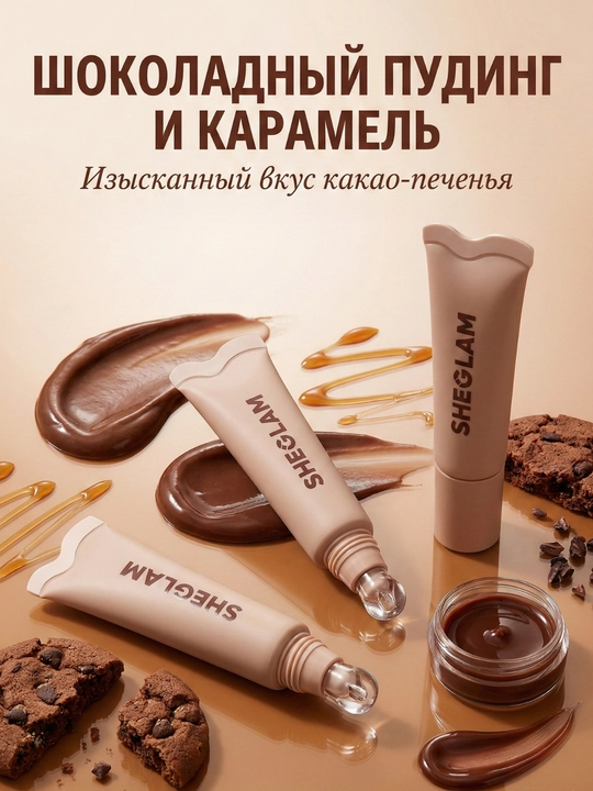 Блеск для губ SHEGLAM Crystal Glaze, Увлажнение, Блеск