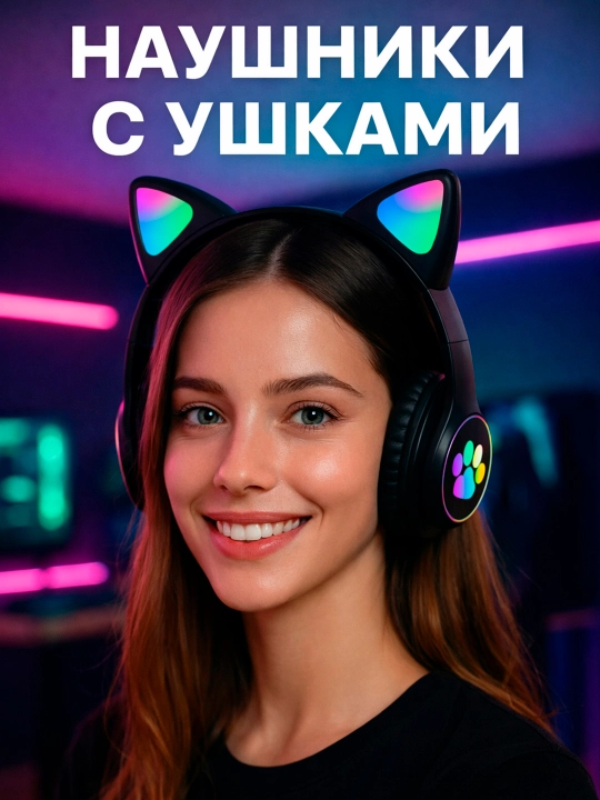 Simsiz quloqchinlar Bluetooth 5.1, qizlar va bolalar uchun mikrofonli quloqchinlar sovg'a - 