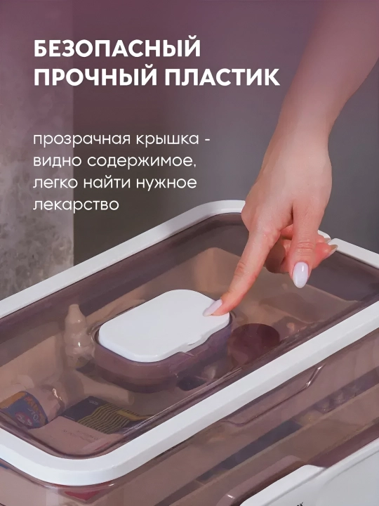 Аптечка домашняя для лекарств, большая