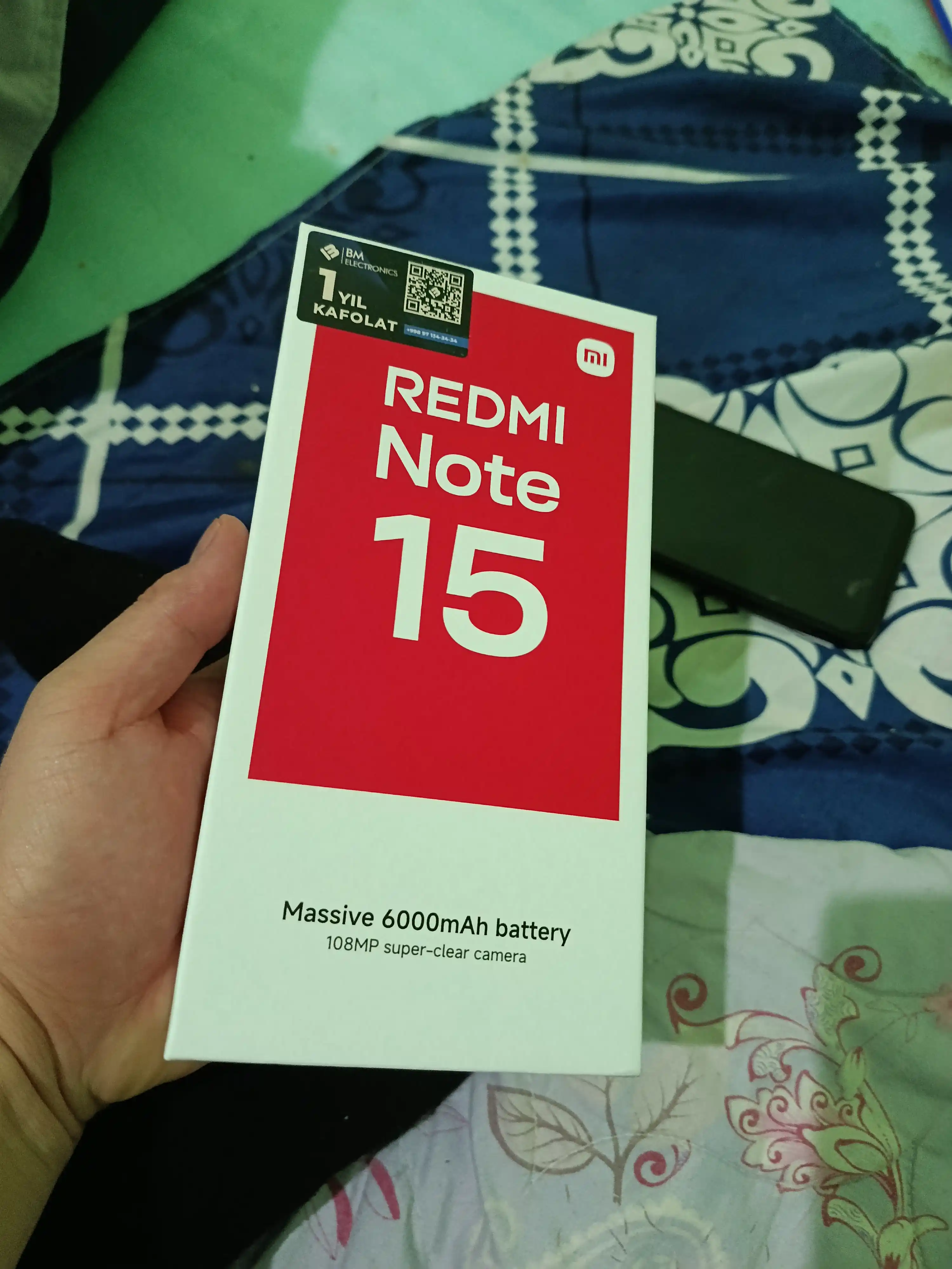 Смартфон Xiaomi Redmi Note 15, 108МП, AMOLED 120 ГЦ, 6000 мАч