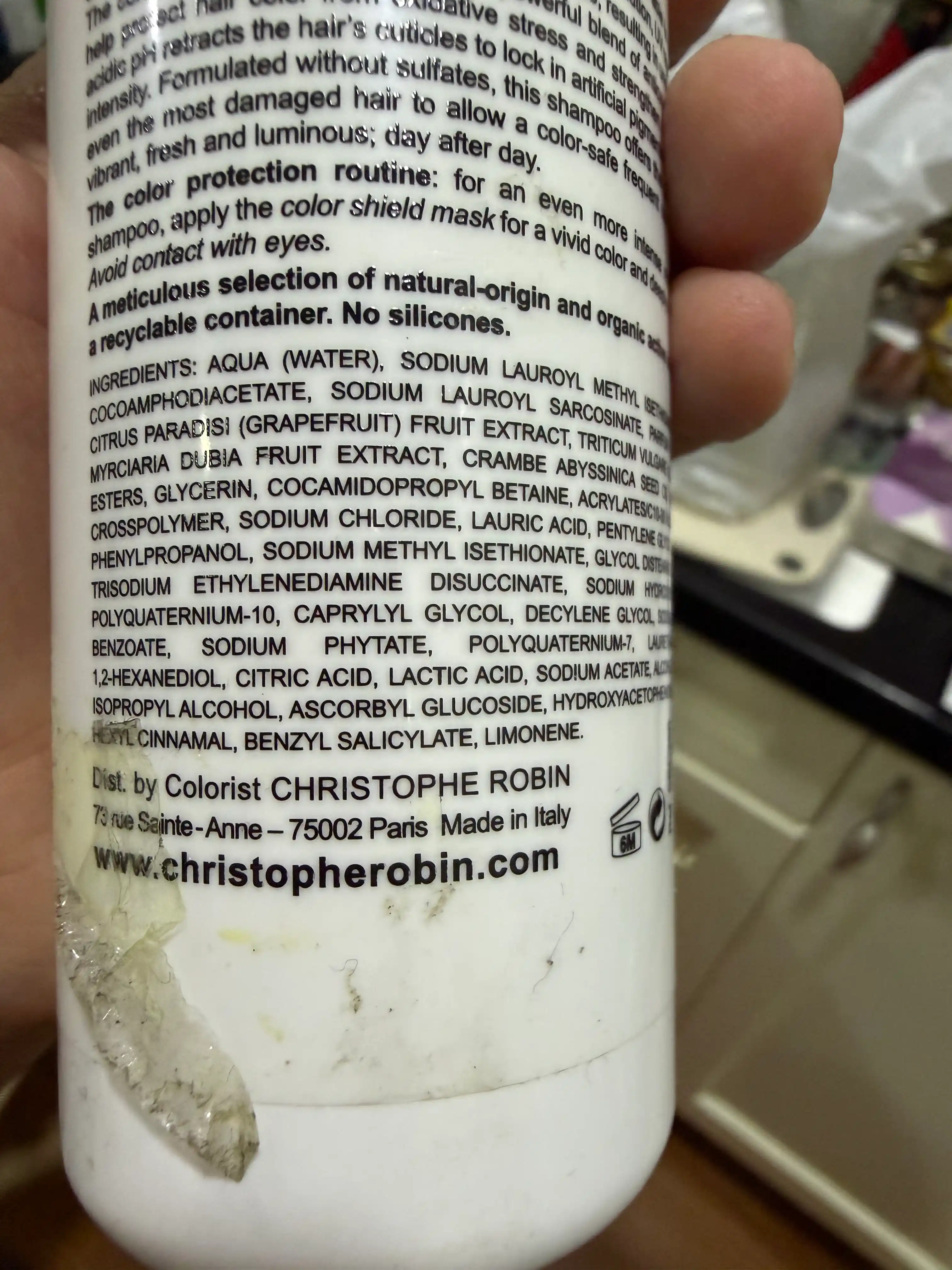 Шампунь для окрашенных волос Christophe Robin Color Shield Shampoo, 250 мл