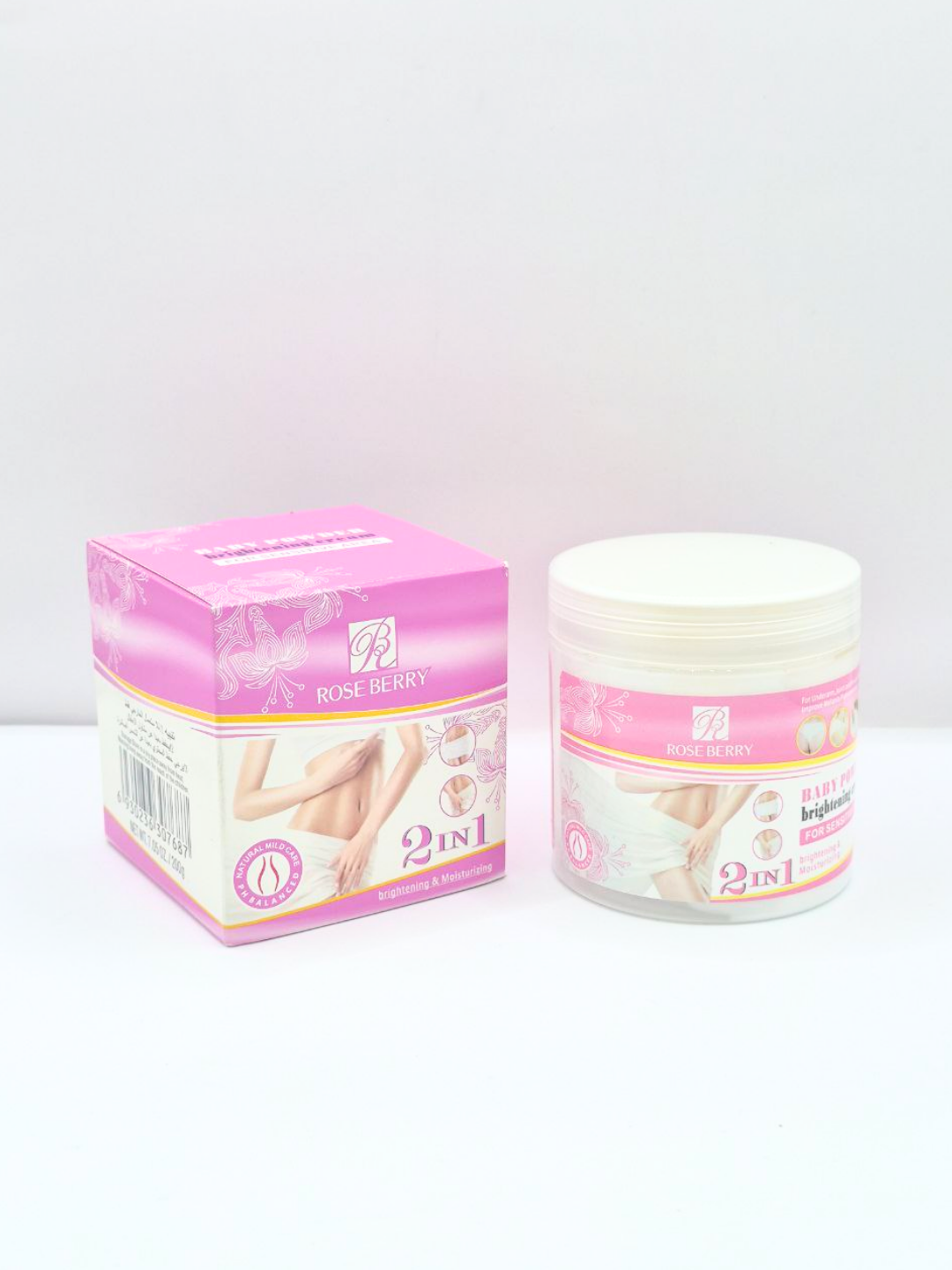 Осветляющий и увлажняющий крем Rose Berry "Baby Powder" для чувствительных зон - 