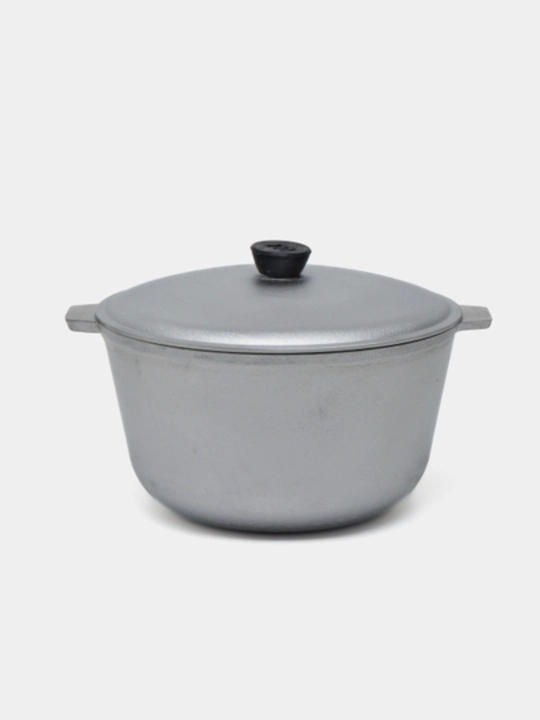 Qozon, 4 litr, alyumin, shisha qopqoq, granit - 