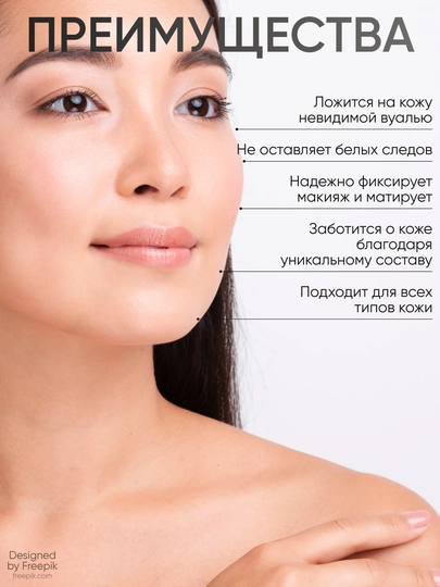 Пудра для лица матирующая LIMONI фотошоп эффект Powder Lace, Transparent Matte