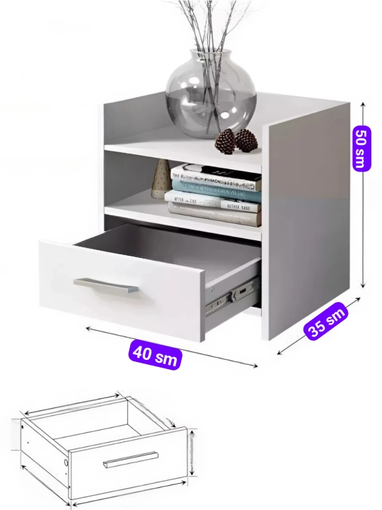 Zamonaviy ko‘p funksiyali tumba Drawer, to'liq yig'ilgan (Tayyor holda)