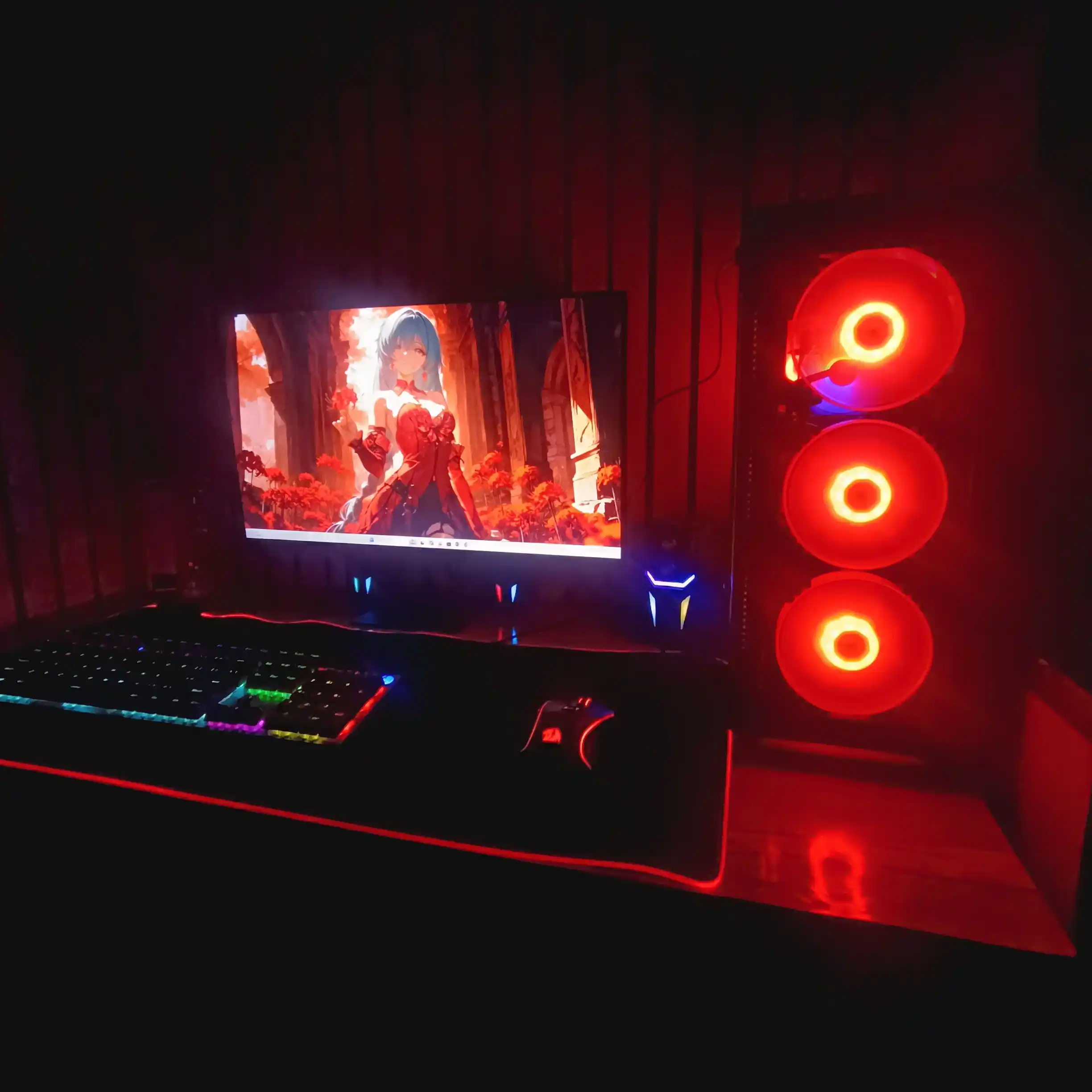Sichqoncha uchun gilamcha led yoritgichli, 90 * 40-0.4 sm