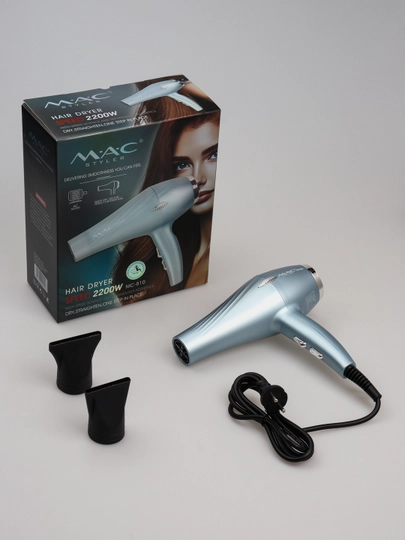 Профессиональный фен Mac Styler для сушки и укладки волос — ЖЕНАМУЖ-MAKFEN-СВЕТСИН