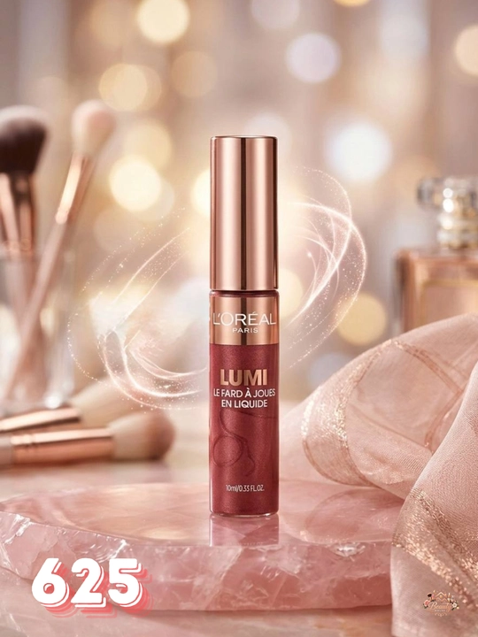 L'Oréal Lumi Liquid Blush,Tabiiy Rang Beruvchi,Yaltiruvchi Suyuq Rumyana Glow Effekt 10 ml - 
