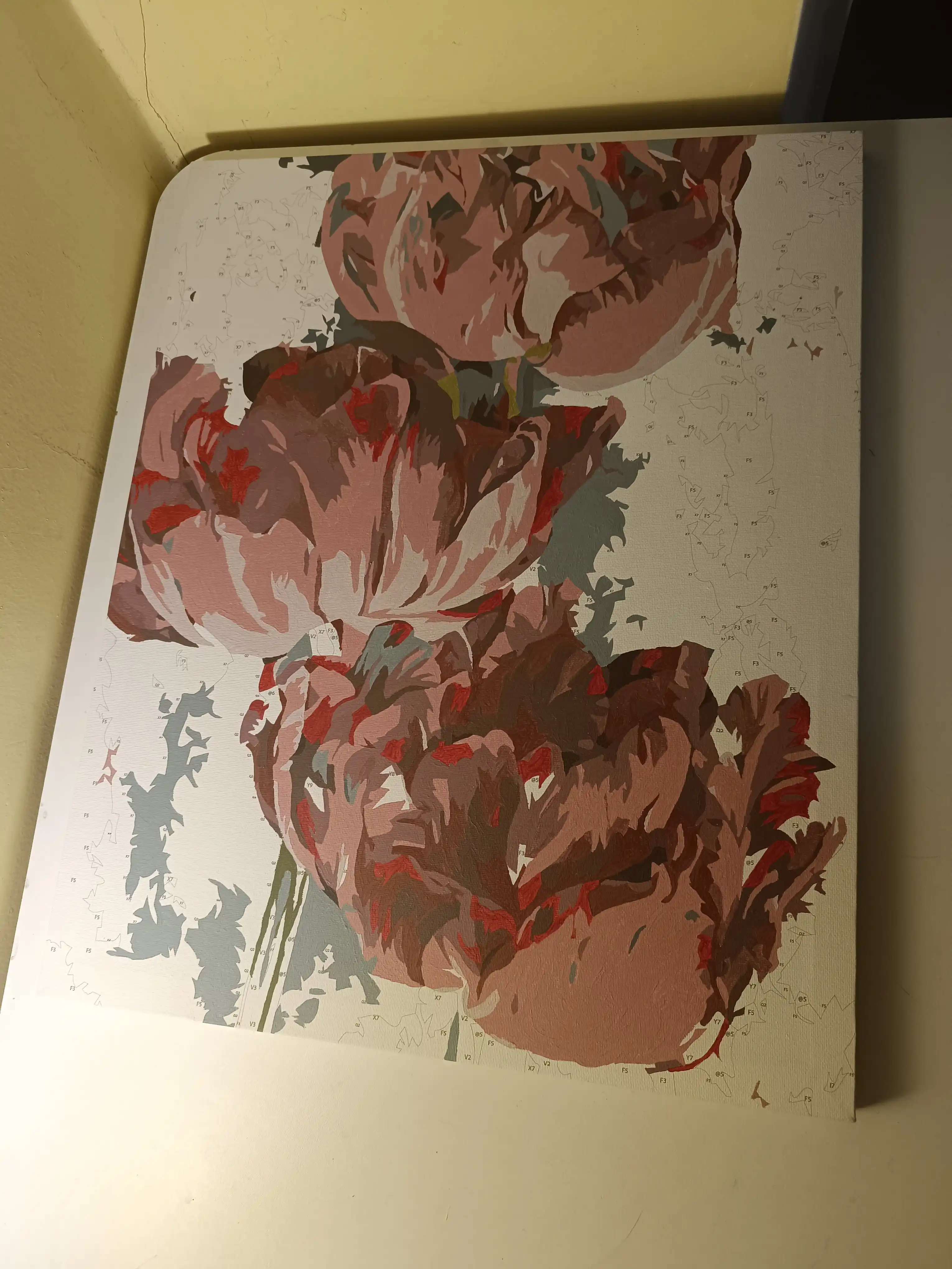 Raqamlar, bo'yicha rasm chizish ARTERY Gullar, 40*50 sm