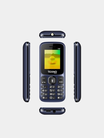 Классический кнопочный телефон Texnomax 100 — 2 SIM, удобные кнопки, фонарик