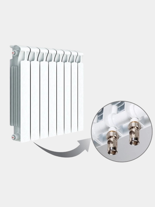 Alyuminiy isitish radiatori, uy va ofis uchun batareya radiator - 