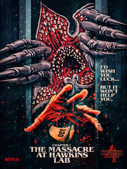 Stranger Things laminatsiyalangan posterlar plakatlar A4 formatdagi - 