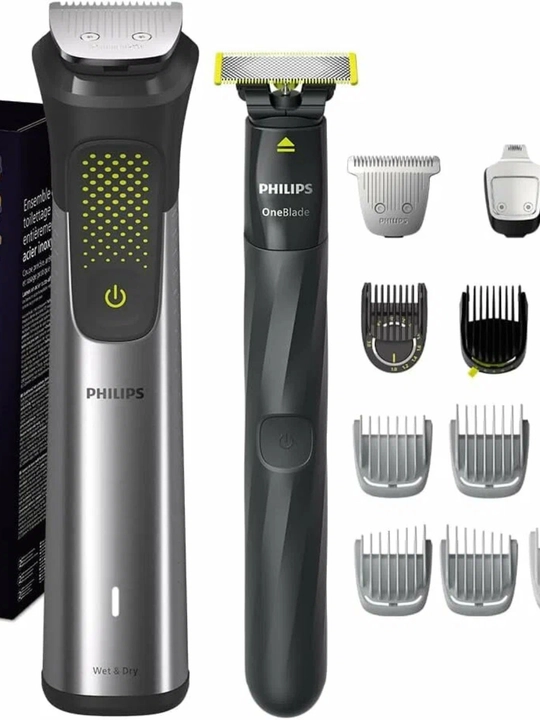 Philips OneBlade trimmeri, tana, soqol, soch uchun, avtonom ishlash vaqti 120 daqiqa