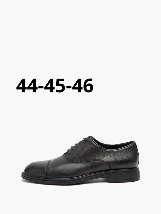 Erkaklar uchun Vilikan Faara Shoes tuflilar, eko charm, qora rang, o`lcham, 44-46