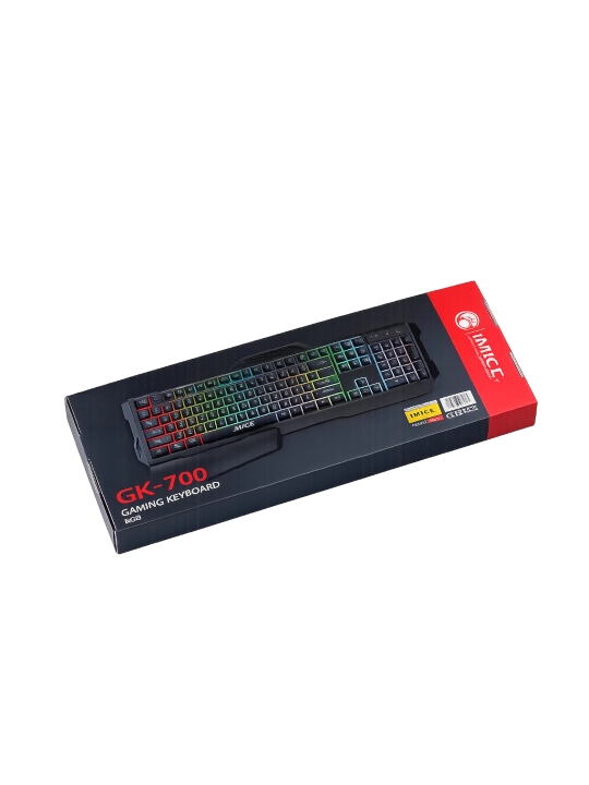 iMICE GK-7000 RGB o‘yin klaviaturasi - chiroqli zamonaviy klaviatura