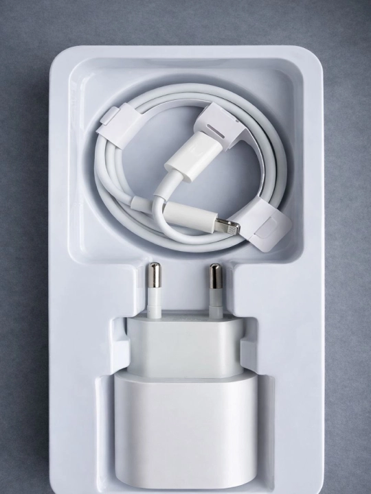 20W tez zaryadlovchi adapter + Type-C/Lightning kabel — iPhone, iPad uchun