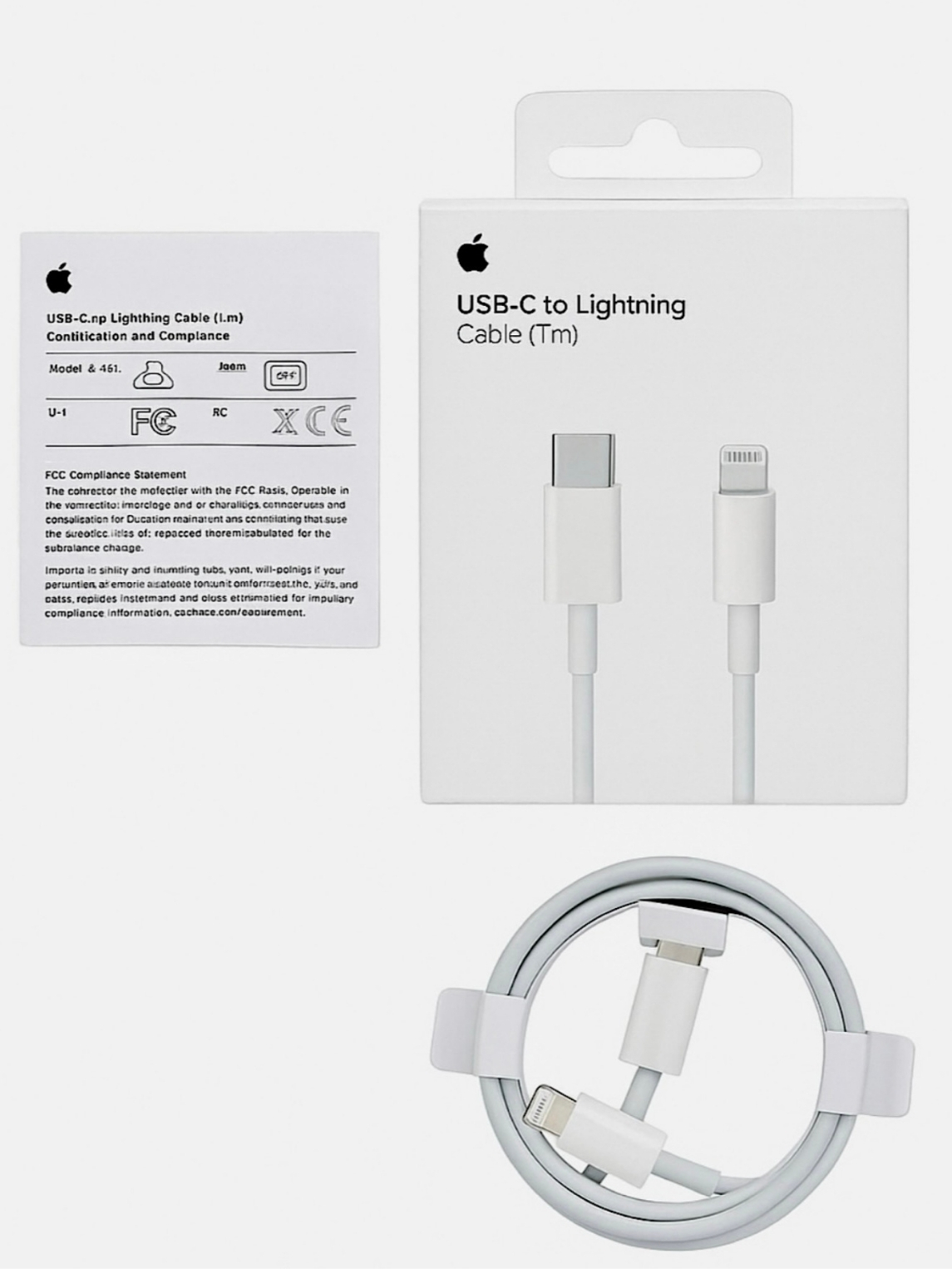 Кабель USB-C — Lightning для iPhone, быстрая зарядка (X/11/12/13/14)