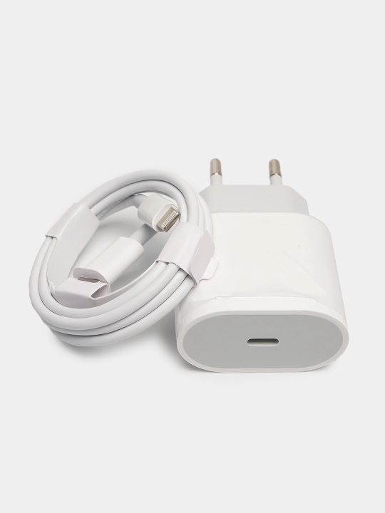iPhone uchun 35 Vt quvvatlagich, tezkor quvvatlash, Type-C-Lightning kabeli