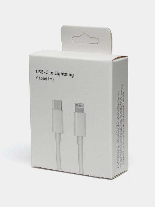 Type-C to Lightning kabel, 1 m — tez zaryadlash iPhone uchun