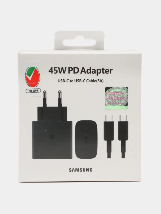 Быстрое зарядное Samsung 45W Type-C PD — быстрый адаптер