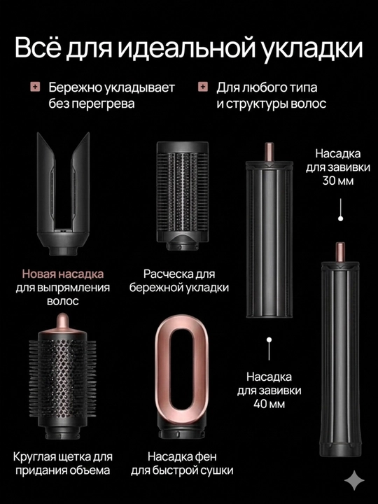 Стайлер для волос airwap HS09 Coanda2x 6 в 1
