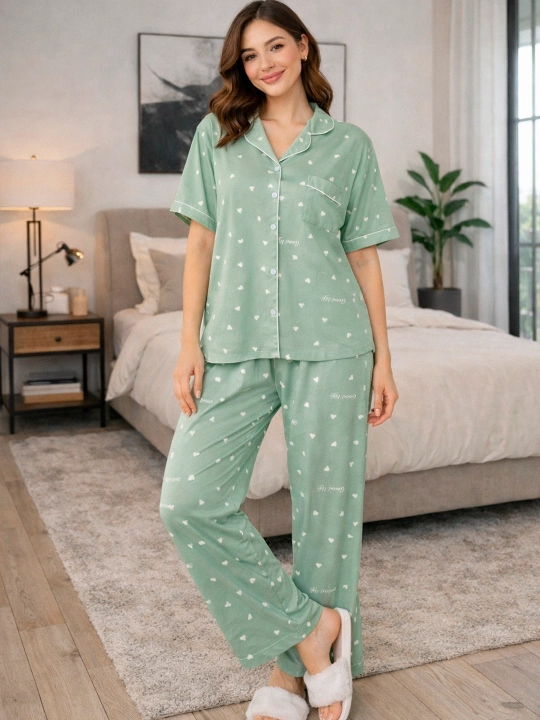 Ayollar uchun pijama, uy kiyimi, printli, turli xil rang va naqshlarda