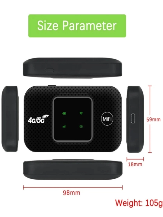 Cho'ntak Wi-Fi router, SIM kartali portativ modem router, mobil Wi-Fi router 4G, LTE SIM