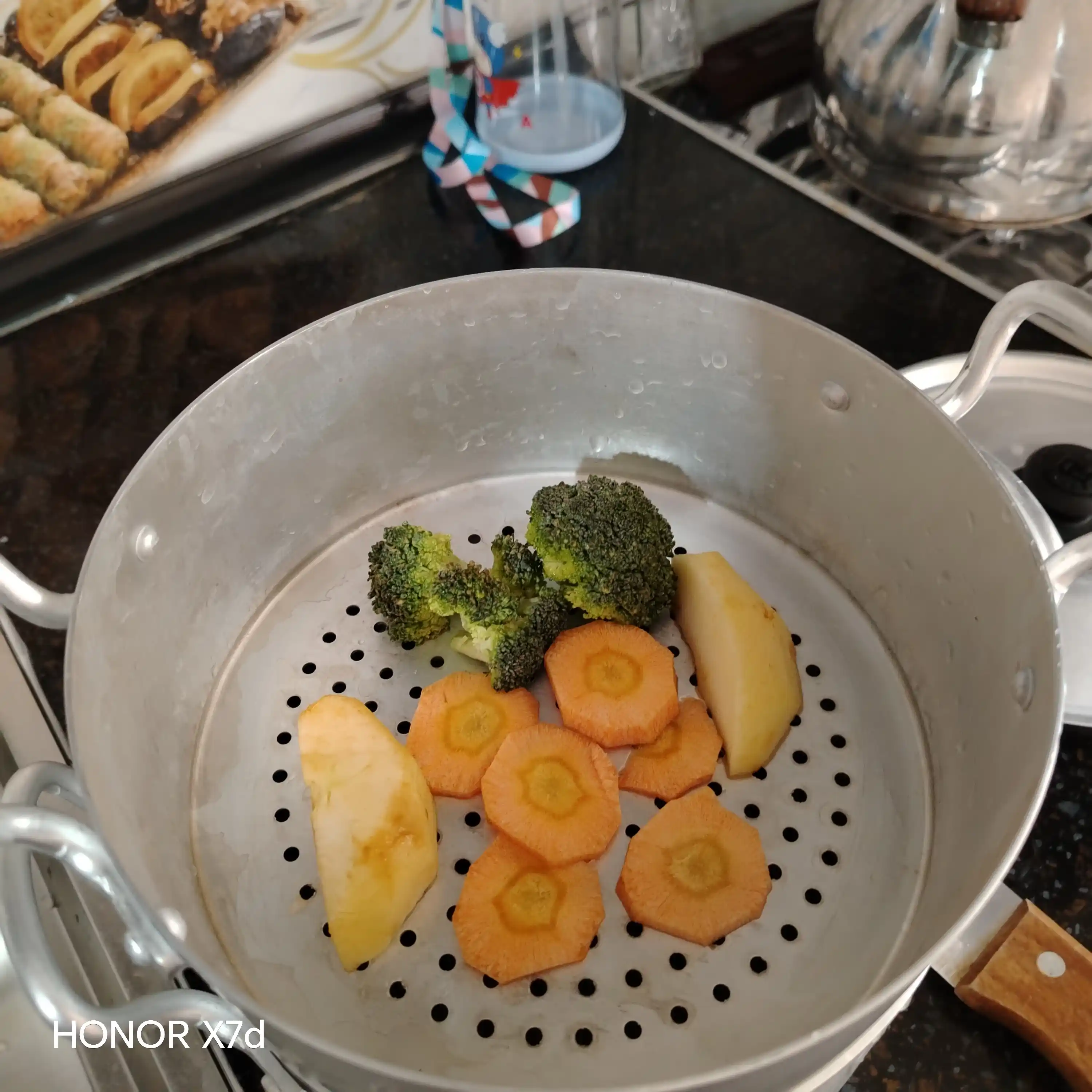 Пароварка алюминиевая, мини-мантоварка, для готовки на пару, для мяса и овощей, 2,5 л