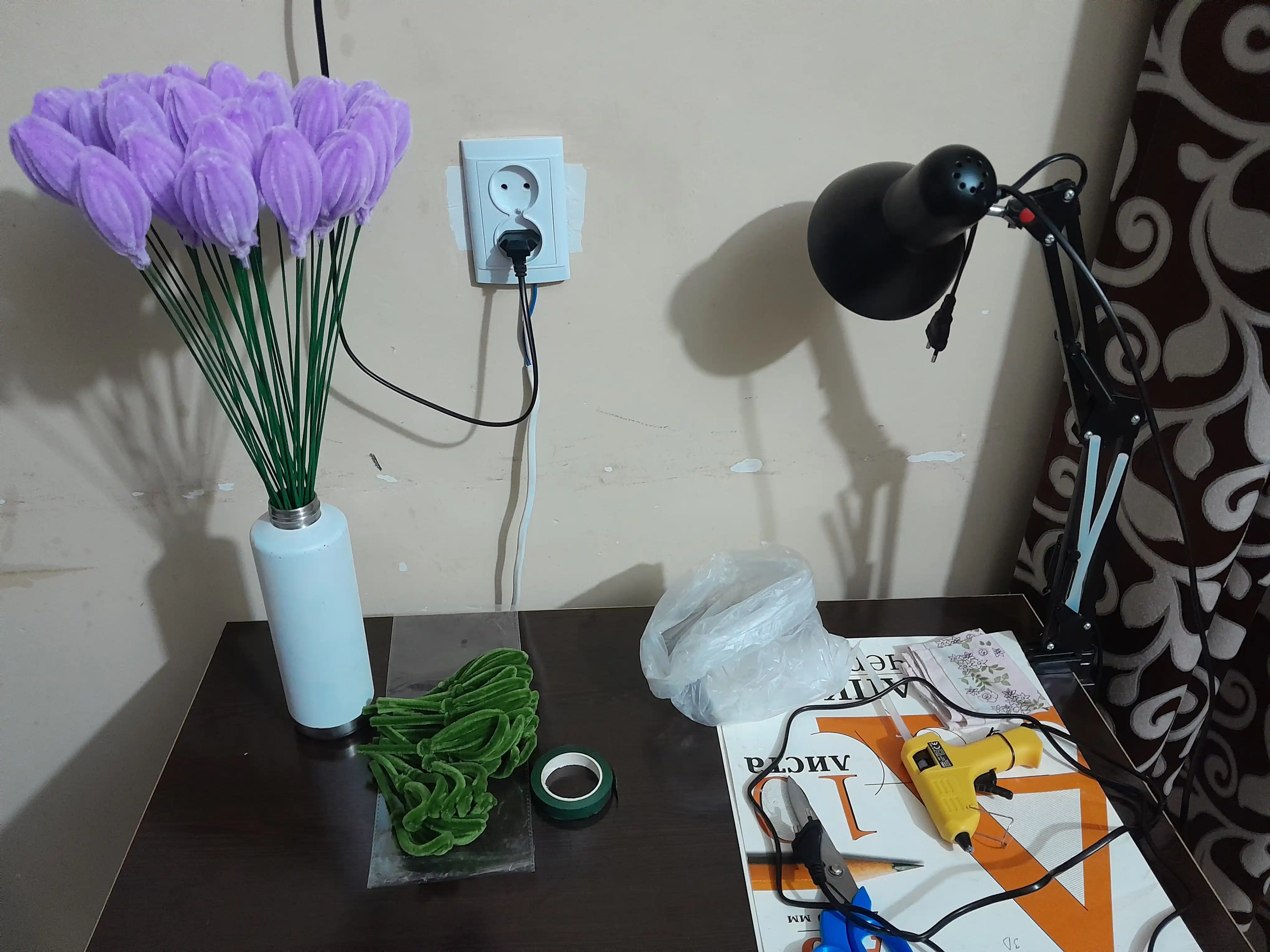 Floristik teyp lenta, gullar uchun lenta, changchilar