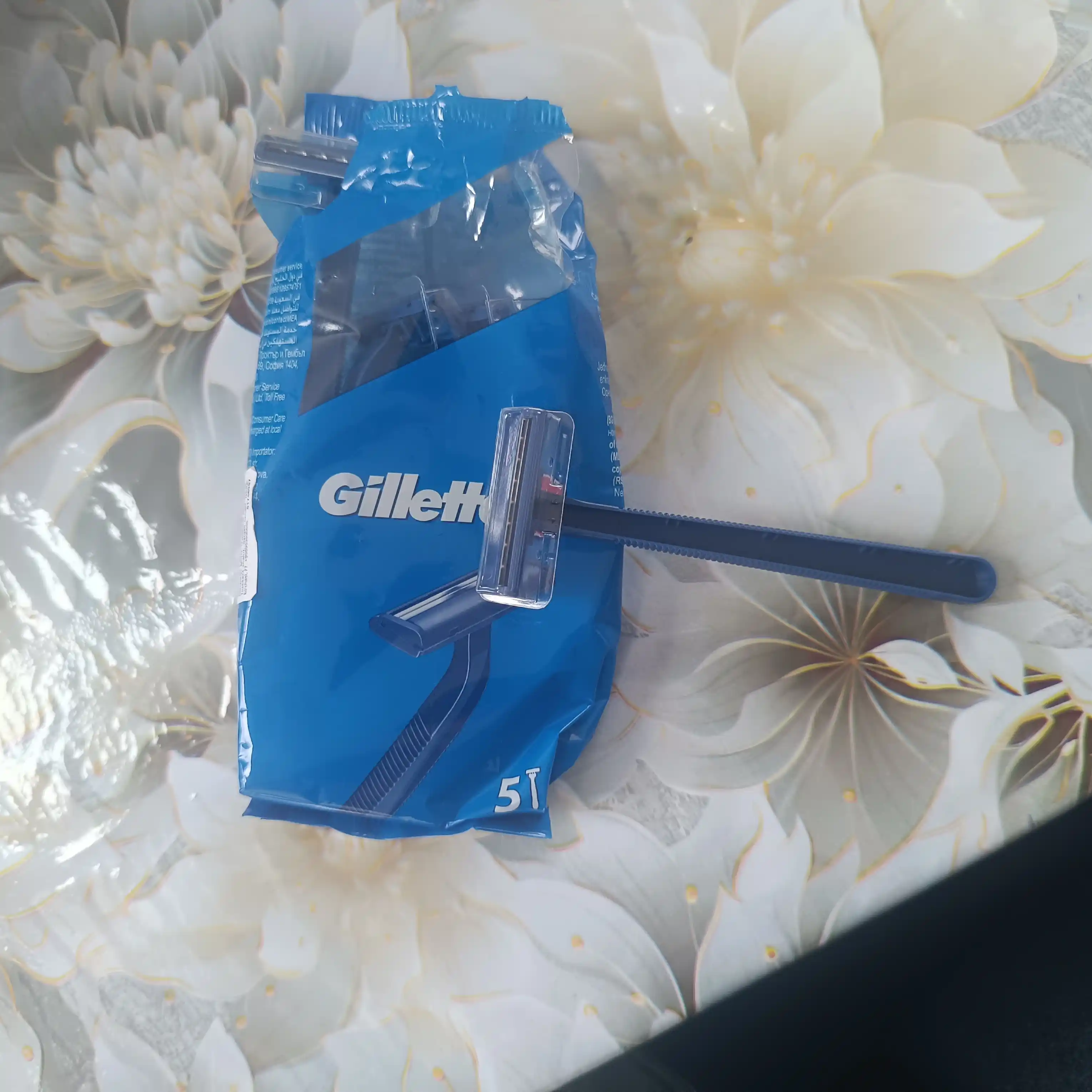 Gillette Одноразовая Мужская Бритва Gillette2, с 2 лезвиями, 5шт, фиксированная головка