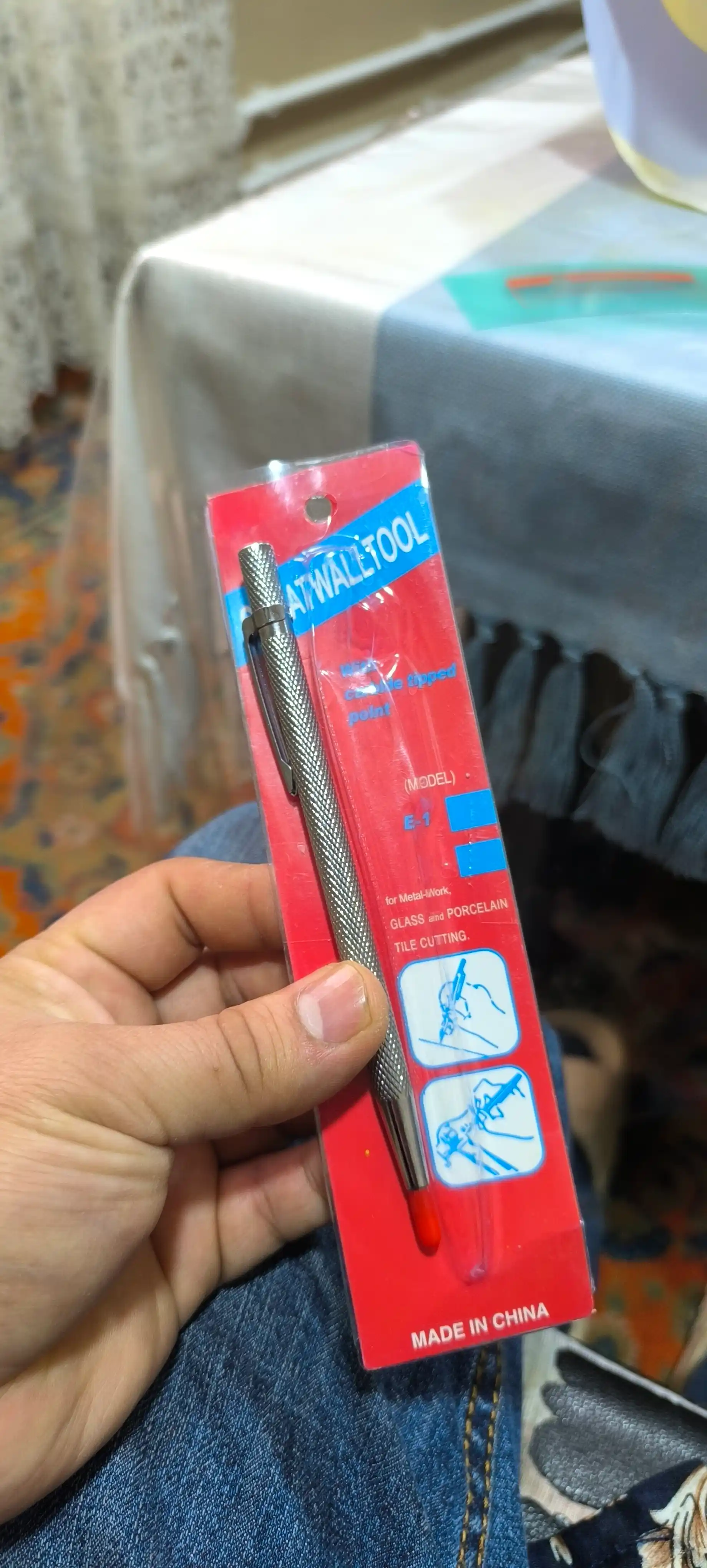 Кернер, чертилка по стеклу металлу плитке ручной cтроительный, разметочный карандaш